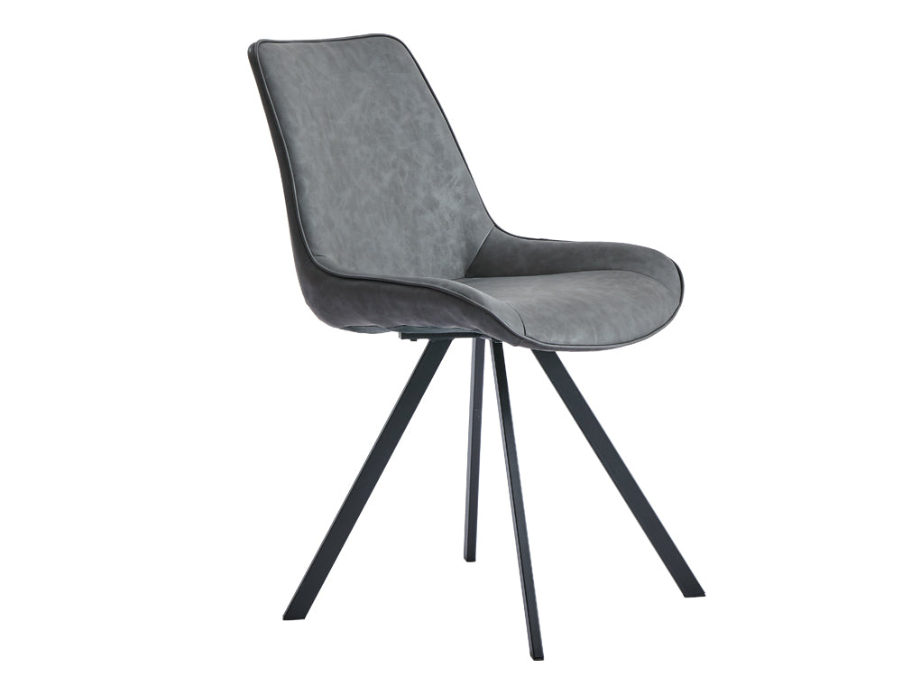 CECILIA 4PCS Dining Chair - DARK GREY