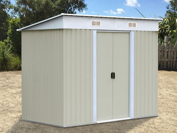 Garden Shed  2.37M x 1.31M x 1.81M BEIGE