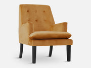 MILA Velvet Arm Chair - BROWN