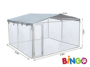 BINGO Dog Kennel 2.3x2.3x1.2m With Roof