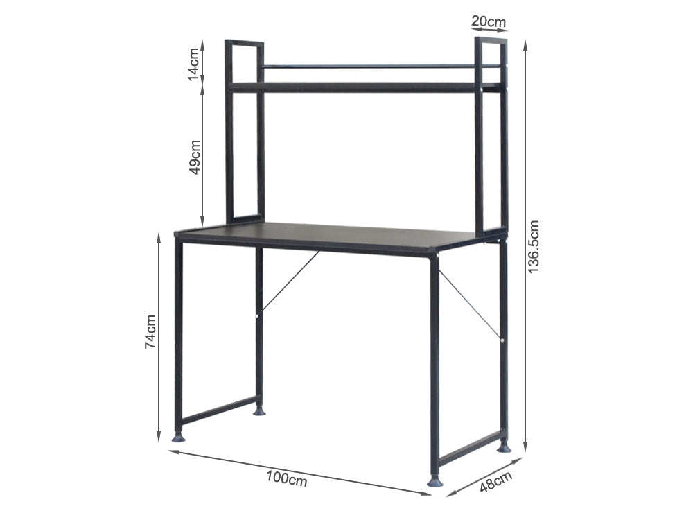 MILO 100CM Computer Desk - ESPRESSO