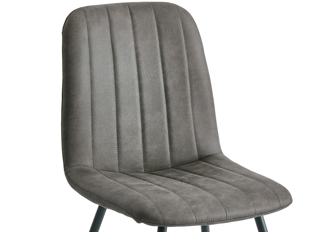 KIARA 4PCS Dining Chair - DARK GREY