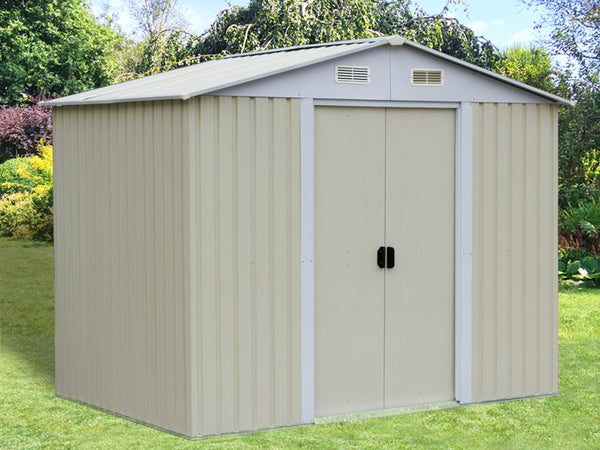 Garden Shed 1.83M x 2.57M x 2.09M BEIGE