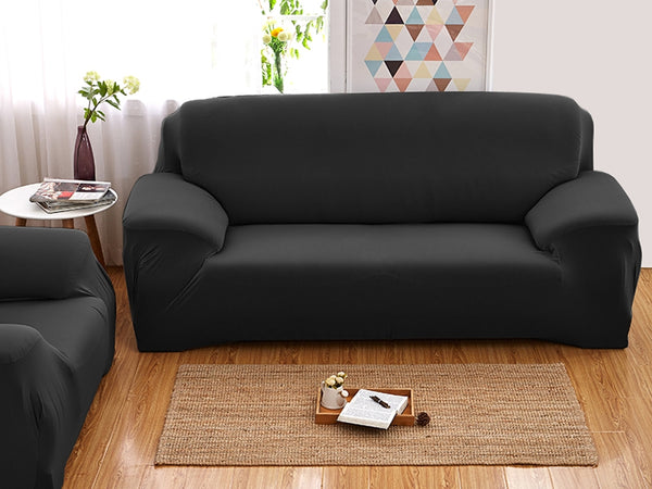 3 Seater Sofa Couch Cover 190-230cm - BLACK