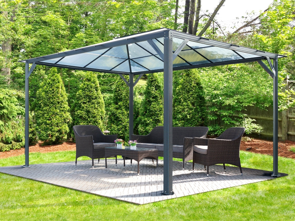 Patio Gazebo Aluminium Hardtop Gazebo 3x3M