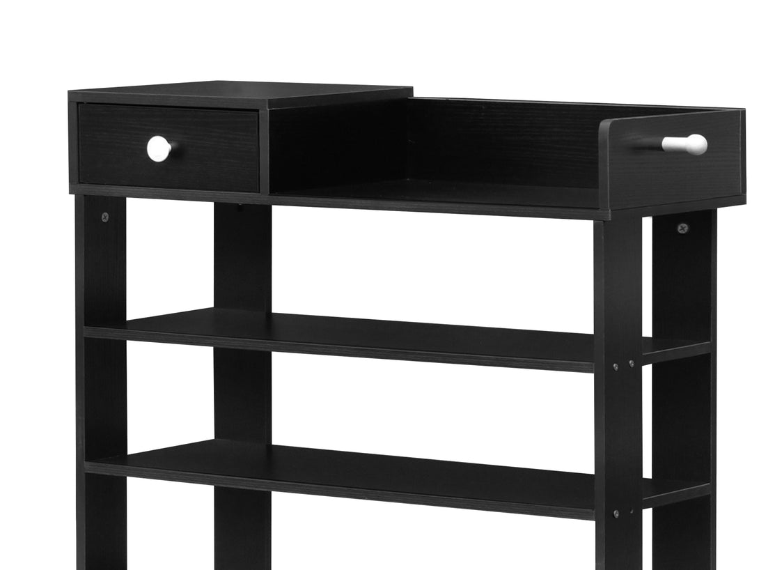 TAHUNA 8 Tiers Shoe Rack Organiser Storage Shelf - BLACK