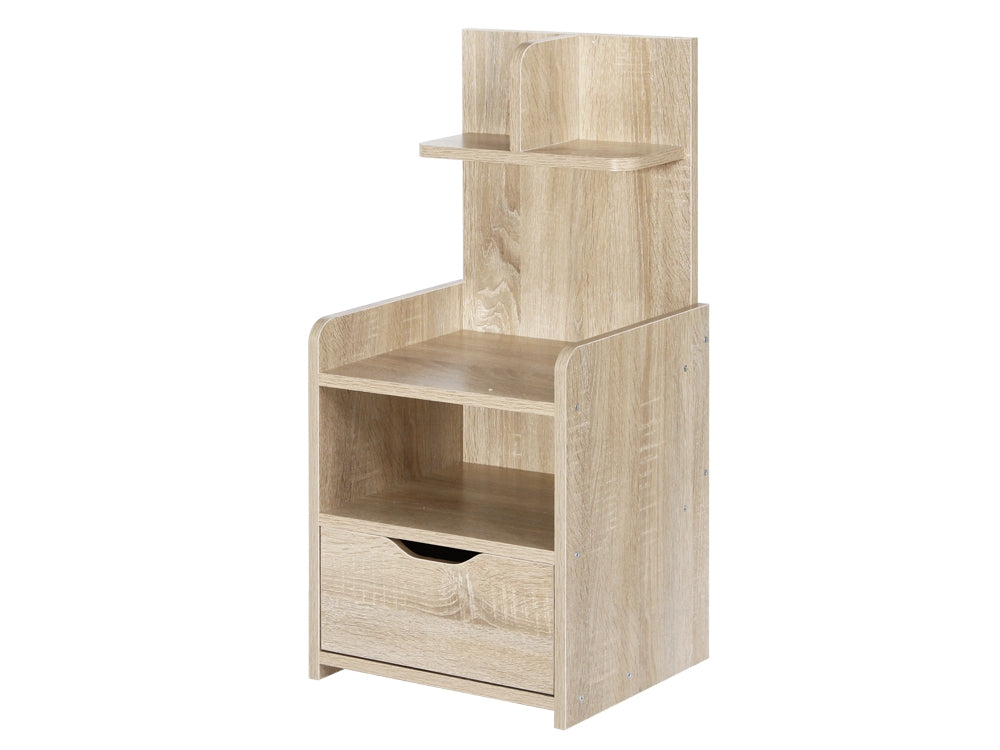 VIVIAN Bedside Table Nightstand - MAPLE