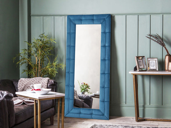 CUKOOS Velvet Standing Mirror 92 x 200cm - BLUE