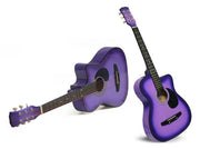 38" Acoustic Guitar Purple