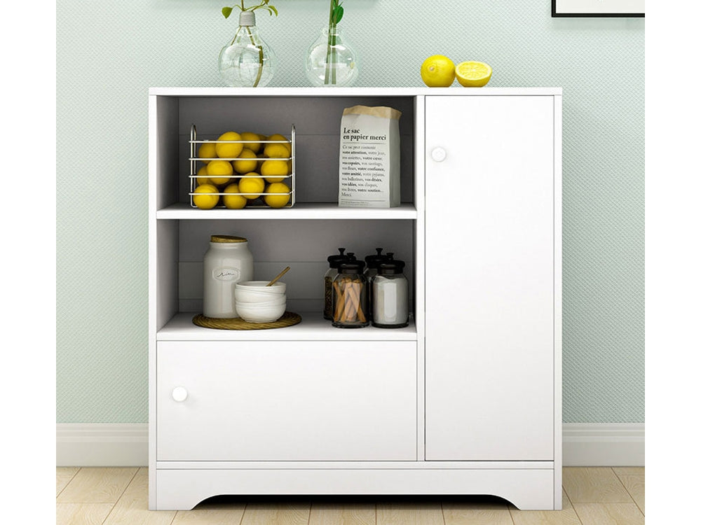 BERG Storage Shelf Cabinet Organiser Rack - WHITE