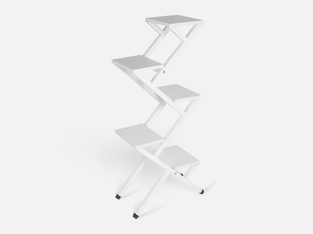 CRANE 5 Tier Plant Stand - WHITE