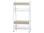 KULIK Kitchen Storage Shelf Microwave Stand with Baskets