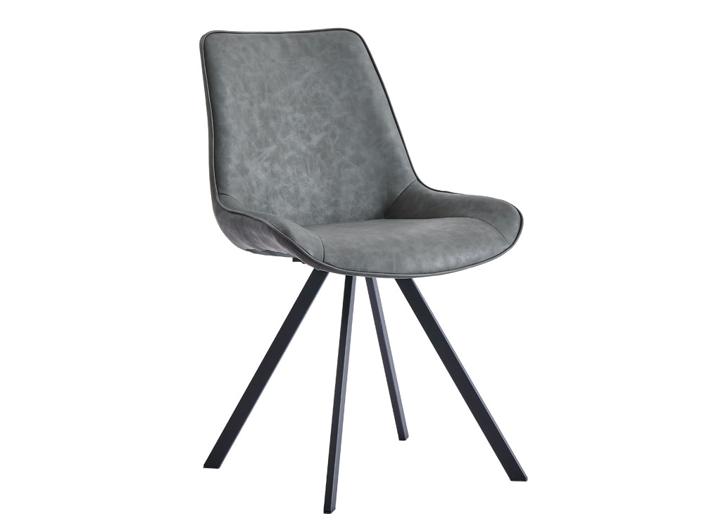 CECILIA 4PCS Dining Chair - DARK GREY