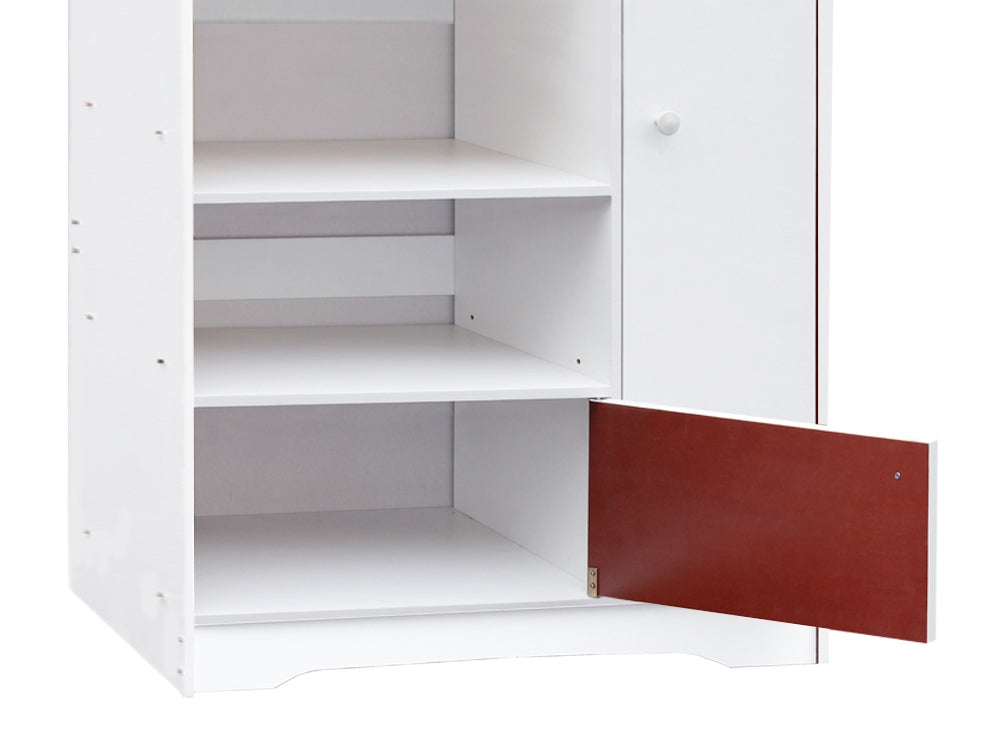 BERG Storage Shelf Cabinet Organiser Rack - WHITE