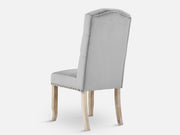 LAYLA 2PCS Velvet Dining Chair - GREY