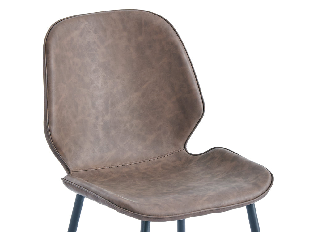 SLOANE 4PCS Dining Chair - BROWN