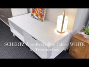 SCHERTZ Wooden Coffee Table - WHITE