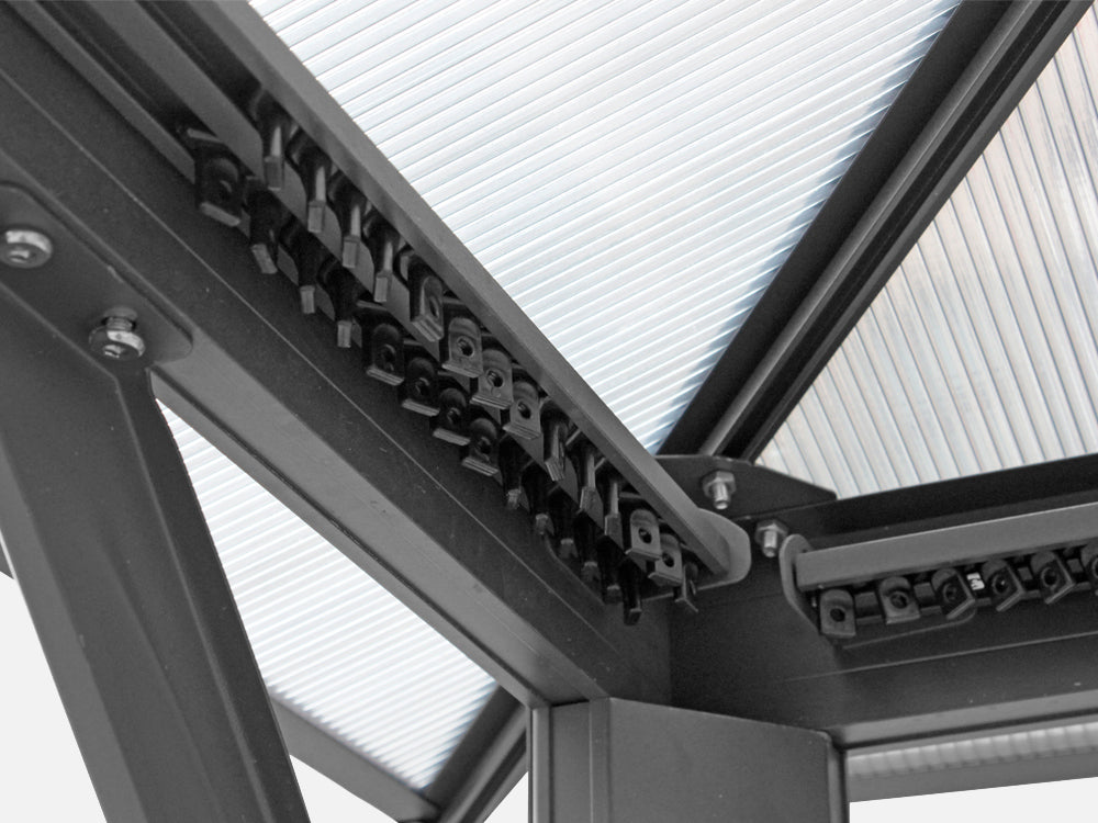 TOUGHOUT Patio Gazebo Aluminium Gazebo with Mosquito Netting 4x3M